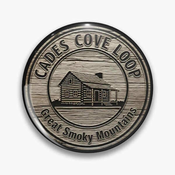 Item preview, Cades Cove Loop, Great Smoky Mountains - Vintage Log Cabin Sign designed and sold by Digital Dreams Arts.