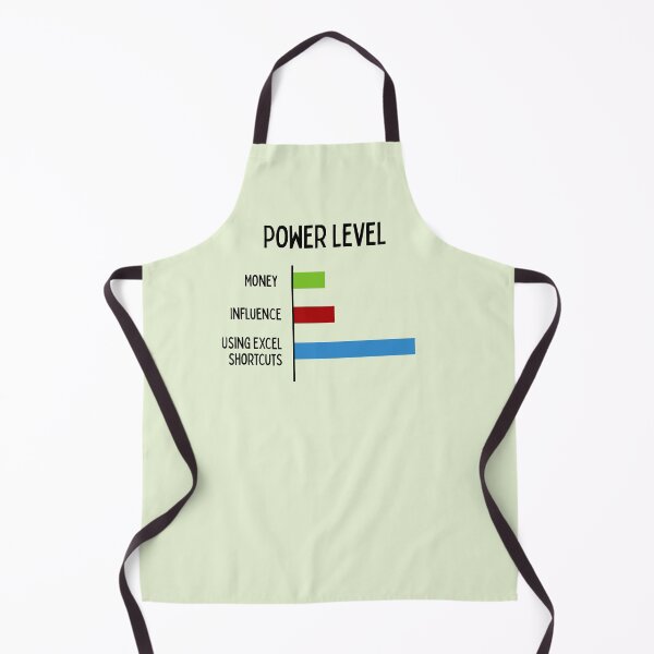 Item preview, Funny Excel Bar Graph Design – “Power Level” Money Influence Excel Shortcuts Office Humor for Data Nerds and Analysts designed and sold by shminoa.