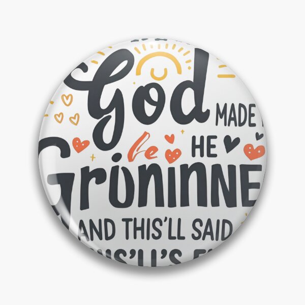 Item preview, When God Made Me He Grinned — This’ll Be Fun Shirt | Joyful Christian Faith Quote Tee | Uplifting Scripture‑Inspired Typography designed and sold by GAIDREDA.