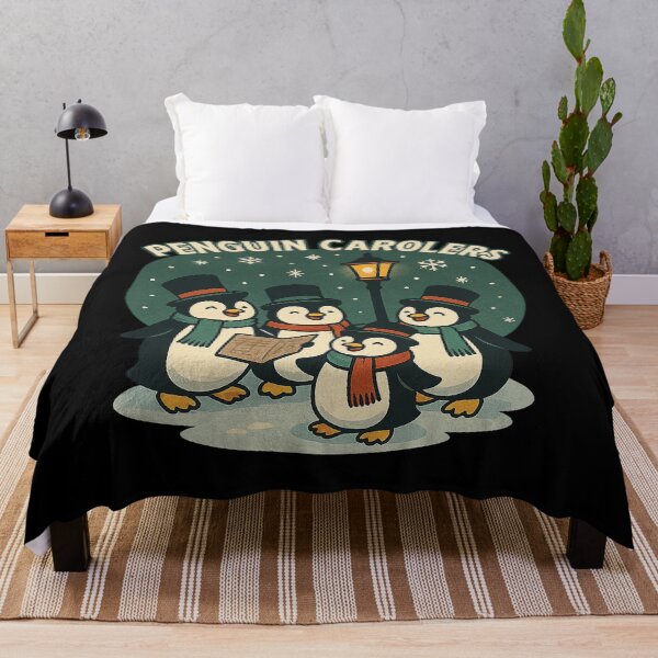 Item preview, Penguin Carolers – Cute Christmas Penguin Shirt for Animal Lovers and Holiday Music Fans designed and sold by AddictiveDesign.