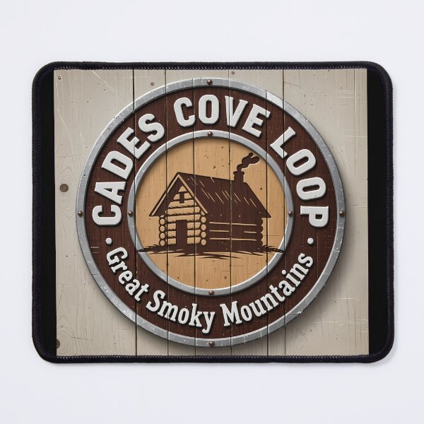 Item preview, Rustic Cades Cove Loop - Great Smoky Mountains National Park Emblem designed and sold by Digital Dreams Arts.