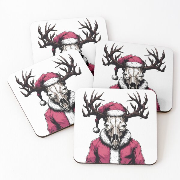 Item preview, Zombie Santa's Reindeer - Christmas Horror designed and sold by NightTimeJ.