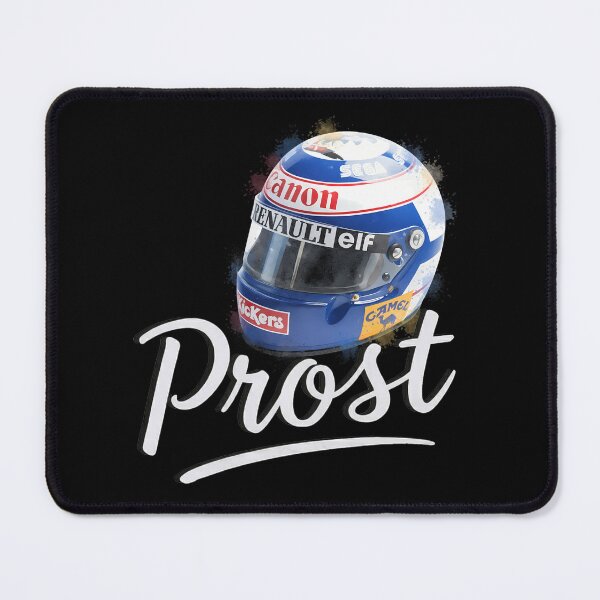 Item preview, Vintage Alain Prost F1 Helmet Watercolor designed and sold by Studio F1Grid.