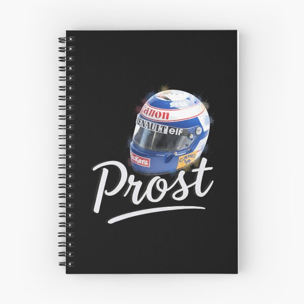 Item preview, Vintage Alain Prost F1 Helmet Watercolor designed and sold by Studio F1Grid.
