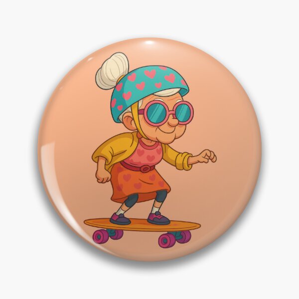 Item preview, Skateboard Granny – The Coolest Grandma on Wheels designed and sold by kornkobart.