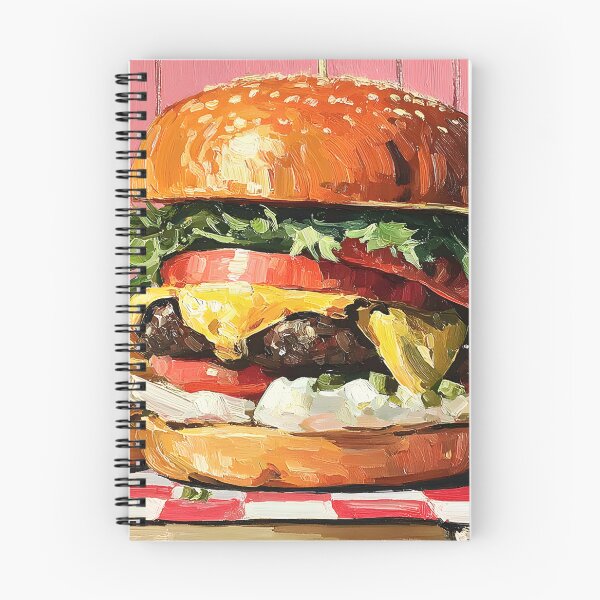 Item preview, Classic Diner Nostalgic Cheeseburger Feast with Crispy Fries and Pepper Mill Charm designed and sold by OlfactoART Studio.