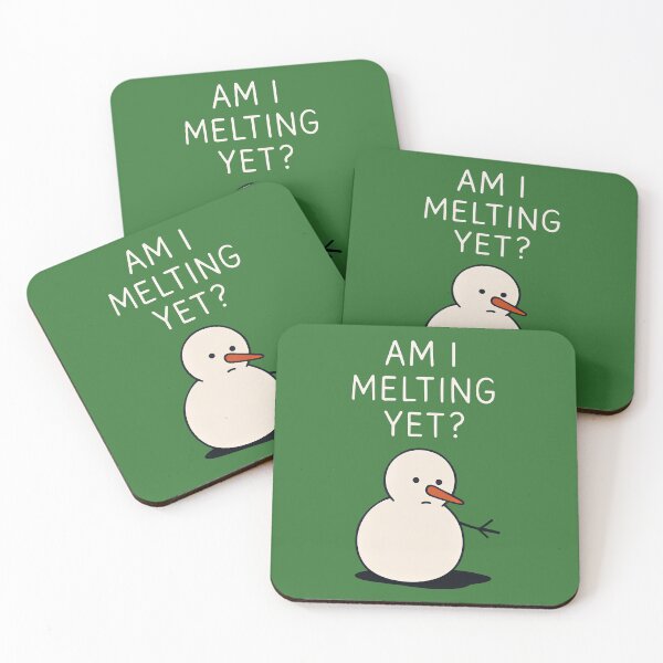 Item preview, Am I Melting Yet (Snowman), Humorous Christmas Quote designed and sold by DoceVaga.