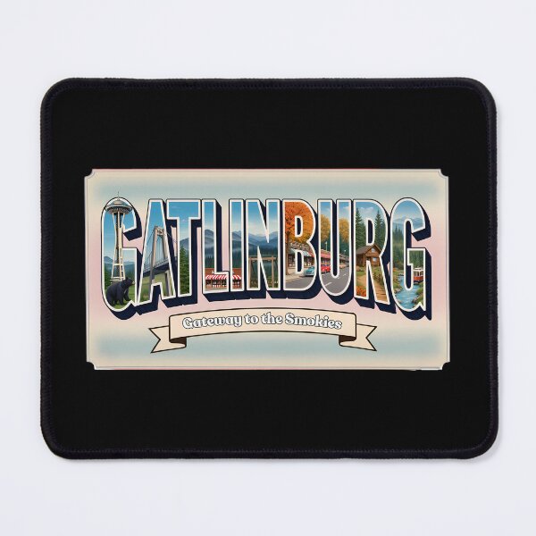 Item preview, Gatlinburg Tennessee Vintage Travel Postcard - Gateway to the Smokies designed and sold by Digital Dreams Arts.