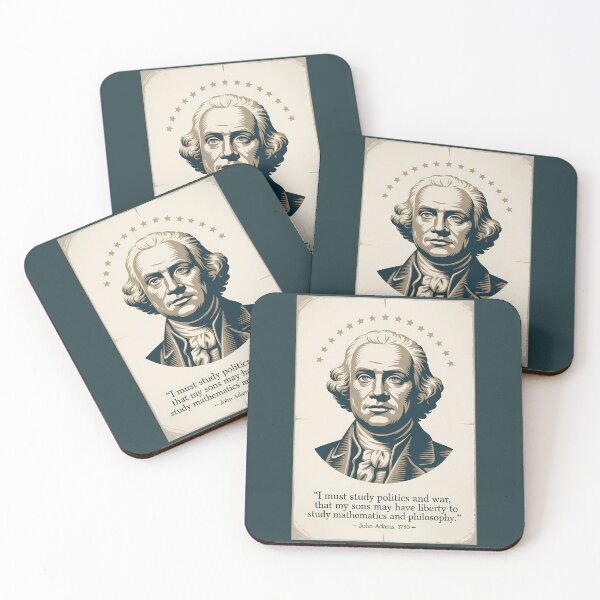 Item preview, John Adams Quote American President Illustration Vintage designed and sold by KrisSidDesigns.