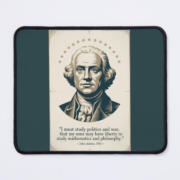 Item preview, John Adams Quote American President Illustration Vintage designed and sold by KrisSidDesigns.