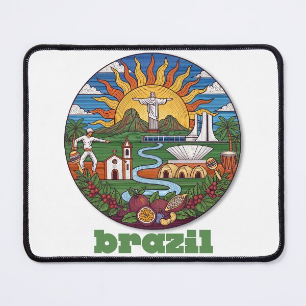 Item preview, Brazil in Bloom – A Cultural Mosaic of Heritage and Nature designed and sold by ForeverPrintsOK.