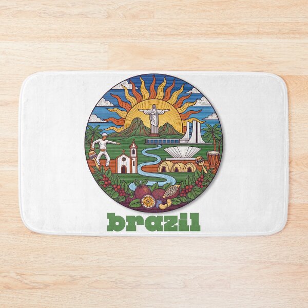 Item preview, Brazil in Bloom – A Cultural Mosaic of Heritage and Nature designed and sold by ForeverPrintsOK.