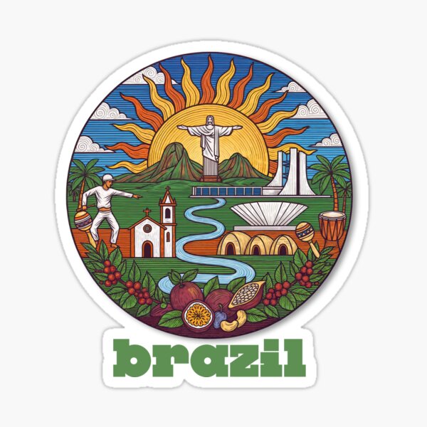 Item preview, Brazil in Bloom – A Cultural Mosaic of Heritage and Nature designed and sold by ForeverPrintsOK.