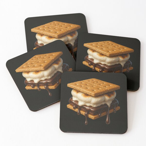 Item preview, Decadent S'mores Stack Hyperrealistic Food Illustration designed and sold by Savannarojas.
