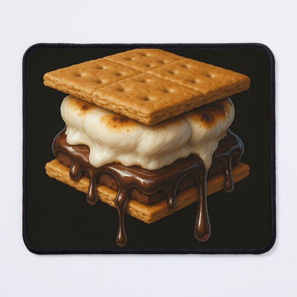 Item preview, Decadent S'mores Stack Hyperrealistic Food Illustration designed and sold by Savannarojas.