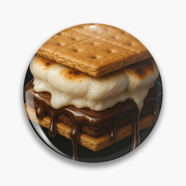 Item preview, Decadent S'mores Stack Hyperrealistic Food Illustration designed and sold by Savannarojas.