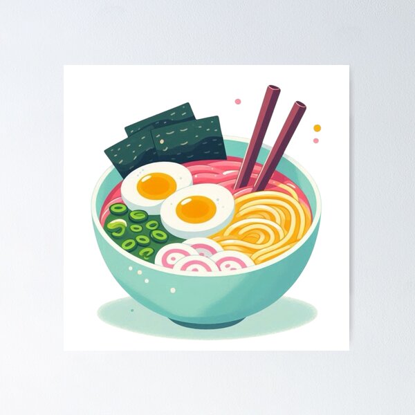 Item preview, Cute Kawaii Ramen Bowl – Adorable Anime Manga Noodle Lover Design designed and sold by Sugar Wisdom .