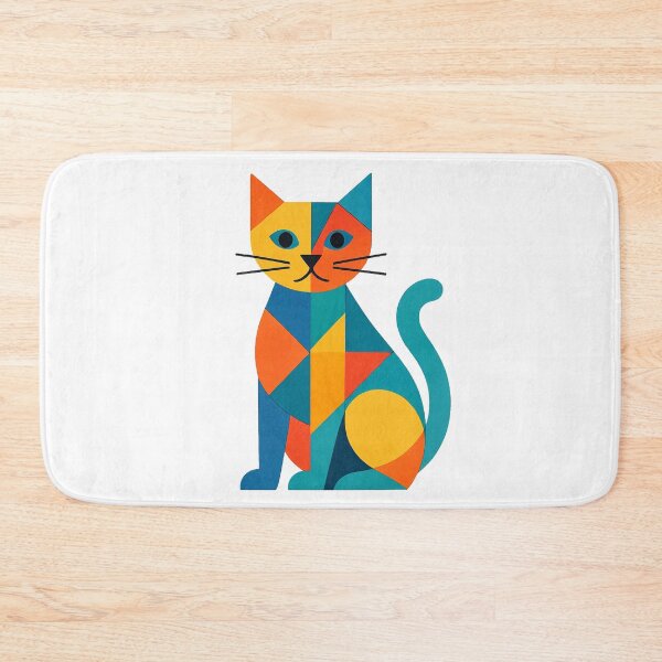 Item preview, Stylish geometric cat design  designed and sold by Ach&Koor.