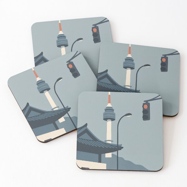 Item preview, Minimalist Seoul Namsan Tower Scene designed and sold by youkee.