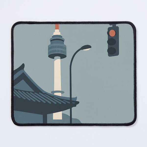 Item preview, Minimalist Seoul Namsan Tower Scene designed and sold by youkee.