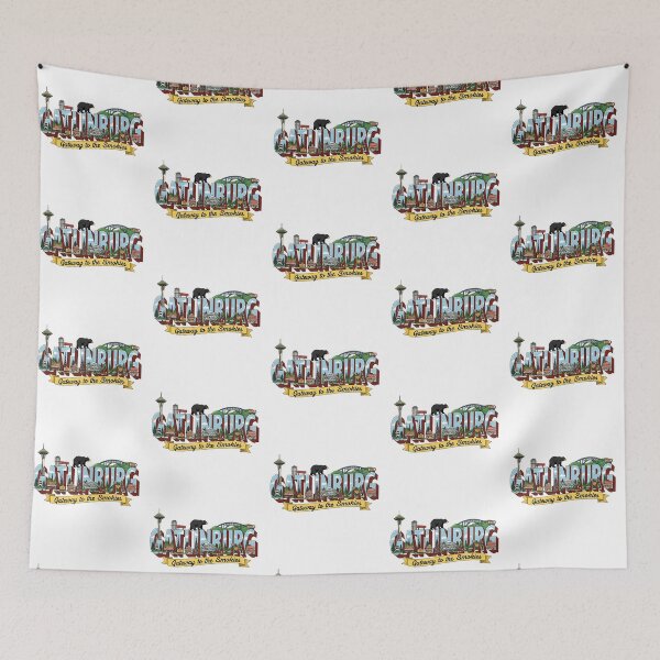 Item preview, Classic Gatlinburg TN Souvenir with Bear, SkyBridge & Trolley designed and sold by Digital Dreams Arts.