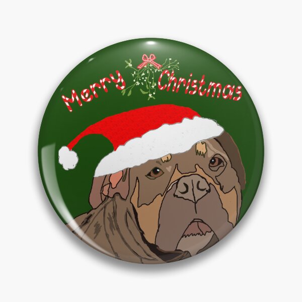 Item preview, Santa Dog Under the Mistletoe designed and sold by kristalcurt.