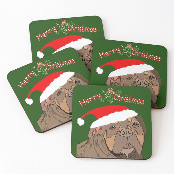 Item preview, Santa Dog Under the Mistletoe designed and sold by kristalcurt.