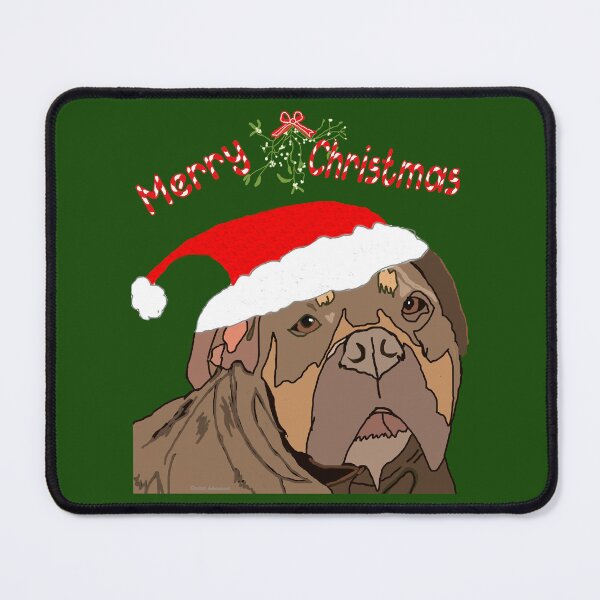 Item preview, Santa Dog Under the Mistletoe designed and sold by kristalcurt.
