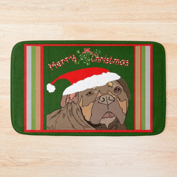 Item preview, Santa Dog Under the Mistletoe designed and sold by kristalcurt.