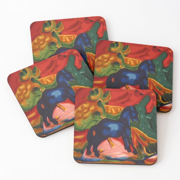 Item preview, Blue Horse by Franz Marc designed and sold by tomorrowsart.