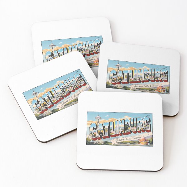 Item preview, Gatlinburg Tennessee Vintage Travel Postcard - Gateway to the Smokies designed and sold by Digital Dreams Arts.