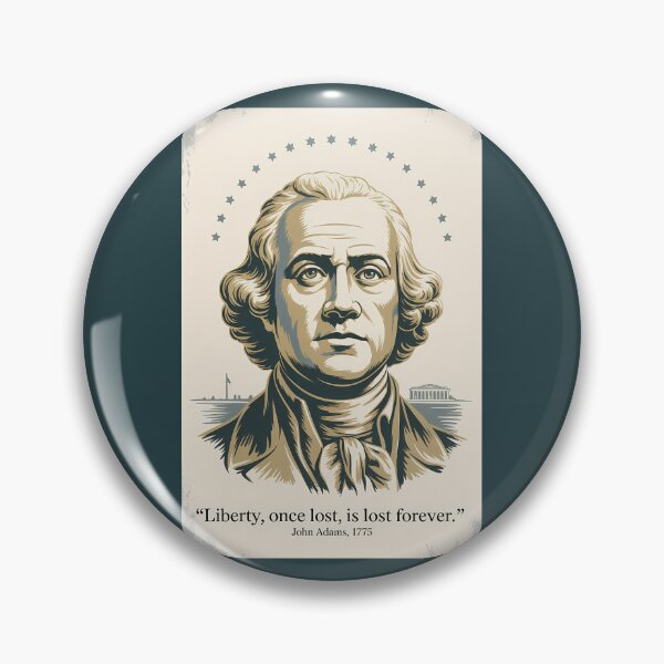 Item preview, John Adams Quote Second President Illustration Vintage designed and sold by KrisSidDesigns.