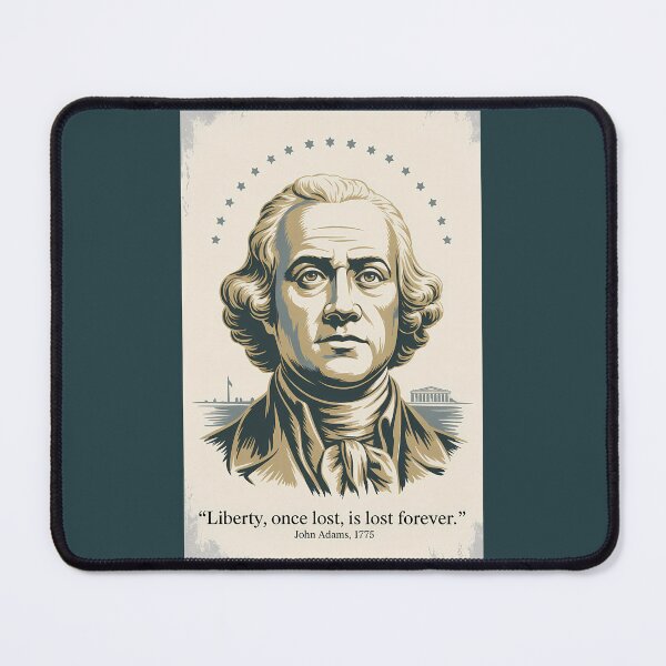 Item preview, John Adams Quote Second President Illustration Vintage designed and sold by KrisSidDesigns.