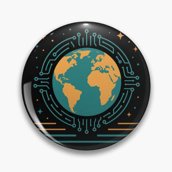 Item preview, DIGITAL EARTH – Connected World T-Shirt designed and sold by NAJURE.