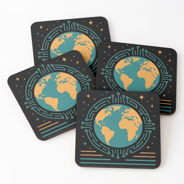 Item preview, DIGITAL EARTH – Connected World T-Shirt designed and sold by NAJURE.