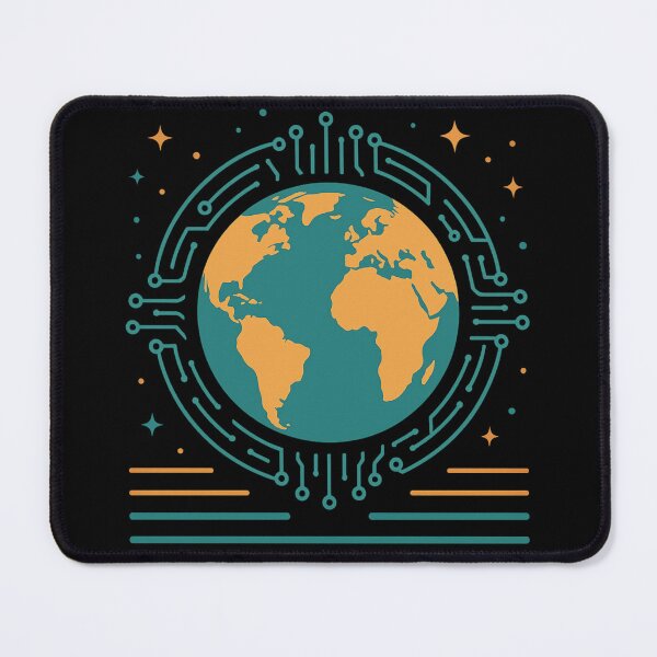 Item preview, DIGITAL EARTH – Connected World T-Shirt designed and sold by NAJURE.