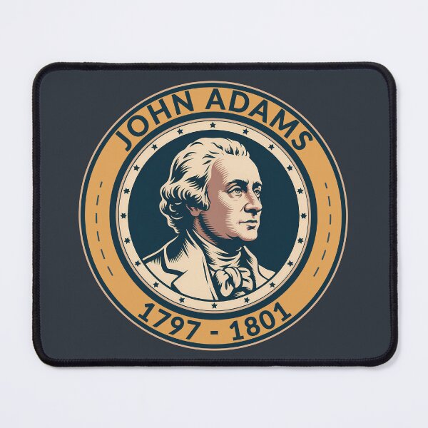 Item preview, John Adams US President Illustration Badge designed and sold by KrisSidDesigns.