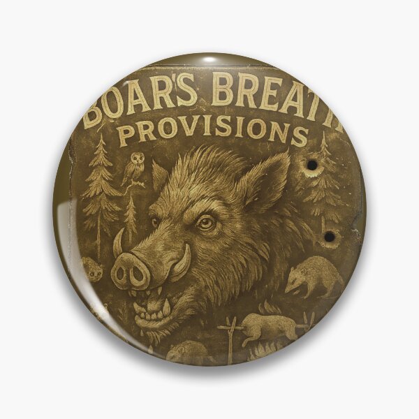 Item preview, Boar's Breath Provisions General Store – Vintage Rustic Frontier Wild Boar T-Shirt designed and sold by markmm9.