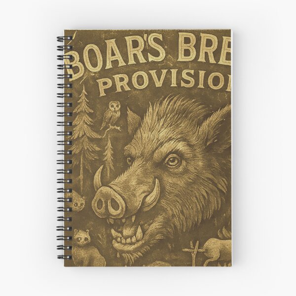 Item preview, Boar's Breath Provisions General Store – Vintage Rustic Frontier Wild Boar T-Shirt designed and sold by markmm9.