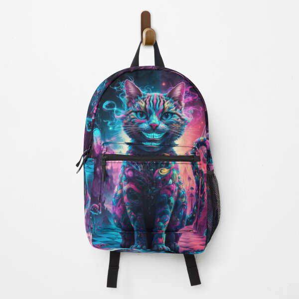 Item preview, Cheshire Psychedelic Neon — Mushrooms and Clocks designed and sold by FusiTink.