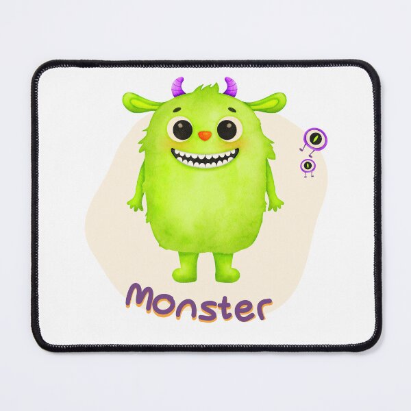 Item preview, Cute Monster Cartoon Illustration designed and sold by GoldenAcornArt.