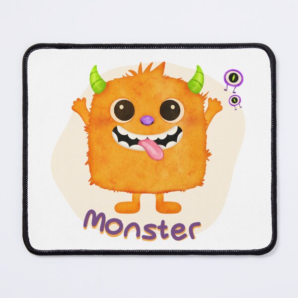 Item preview, Cute Monster Cartoon Illustration designed and sold by GoldenAcornArt.