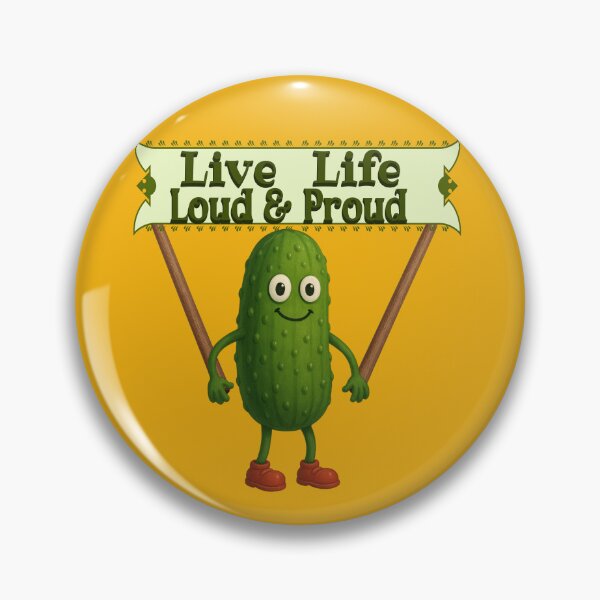 Item preview, Mr. Pickle says live loud & proud designed and sold by CammiesShop.