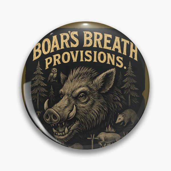 Item preview, Ver. 2-Boar's Breath Provisions General Store – Vintage Rustic Frontier Wild Boar T-Shirt designed and sold by markmm9.