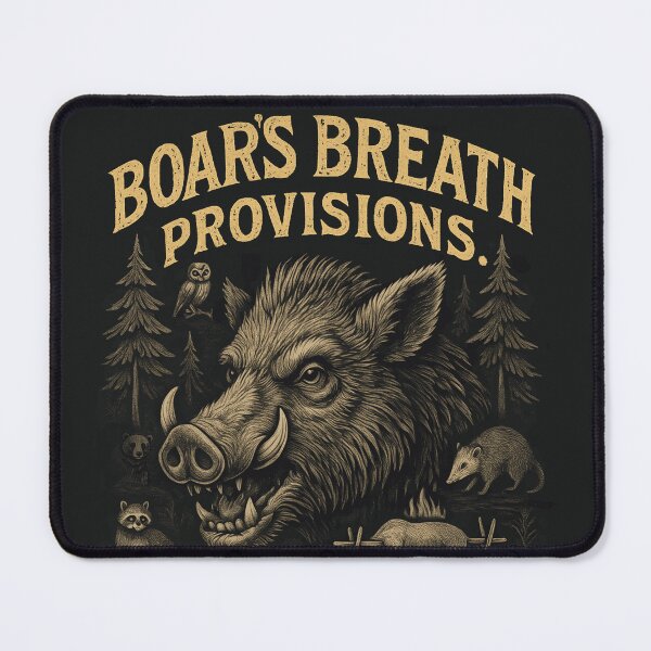 Item preview, Ver. 2-Boar's Breath Provisions General Store – Vintage Rustic Frontier Wild Boar T-Shirt designed and sold by markmm9.
