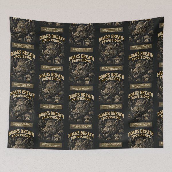 Item preview, Ver. 2-Boar's Breath Provisions General Store – Vintage Rustic Frontier Wild Boar T-Shirt designed and sold by markmm9.