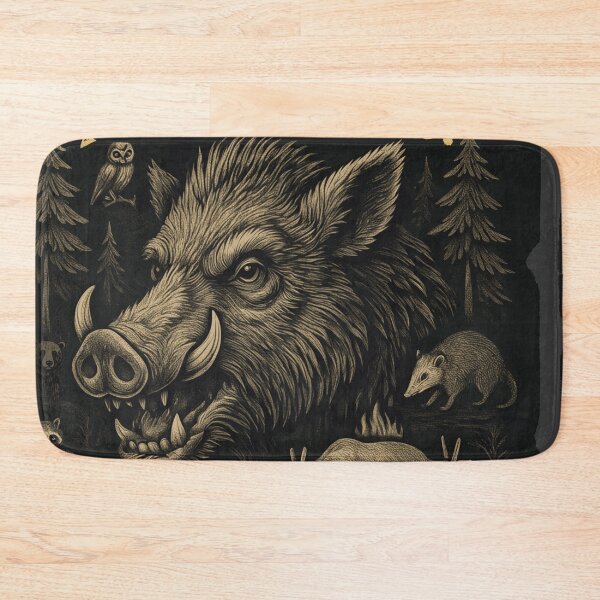 Item preview, Ver. 2-Boar's Breath Provisions General Store – Vintage Rustic Frontier Wild Boar T-Shirt designed and sold by markmm9.