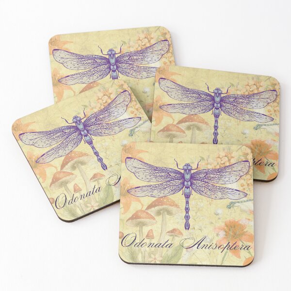 Item preview, Dragonfly vintage botanical designed and sold by Biofilia.