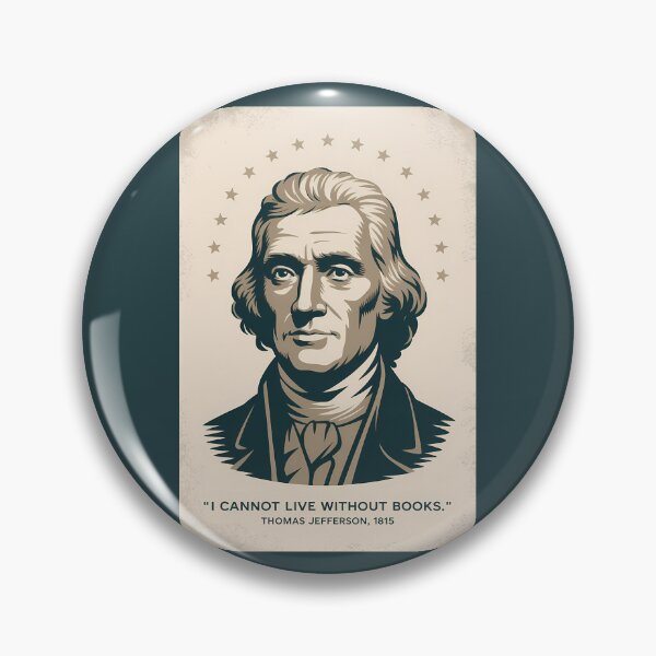 Item preview, Thomas Jefferson Quote American President Illustration Vintage designed and sold by KrisSidDesigns.