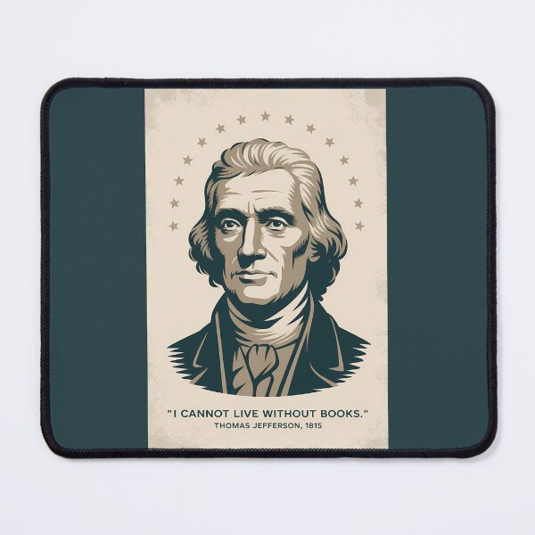 Item preview, Thomas Jefferson Quote American President Illustration Vintage designed and sold by KrisSidDesigns.